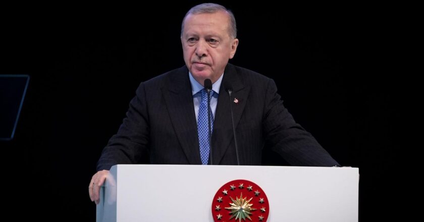 Cumhurbaşkanı Recep Tayyip Erdoğan konuşuyor